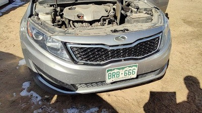 2012 13 Kia Optima Sx Front Bumper Cover Assembly Oem Satin Metal Stm Cracked