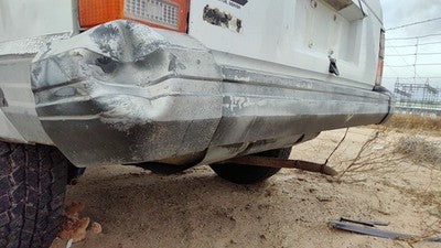 1984-1996 Jeep Cherokee Rear Bumper Assembly With Brackets Oem