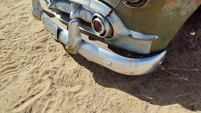 1953 Chevy Bel Air 150 Sedan Front Bumper Assembly With Brackets Chrome Oem