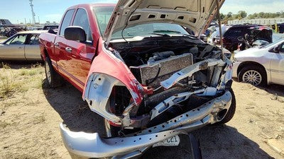 02-08 Ram 1500 Passenger Right Rear Power Window Regulator With Motor Oem Back