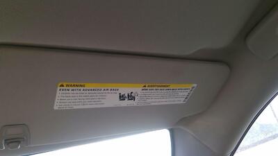 2010 2011 2012 2013 2014 2015 2016 17 Gmc Terrain Passenger Right Sun Visor Oem