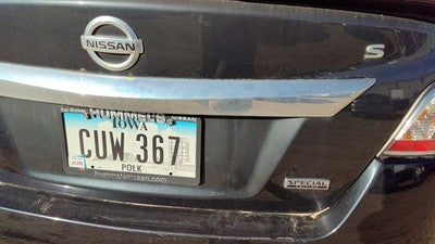 2015 Nissan Altima License Plate Trim Surround Panel Oem Tail Trunk Finish