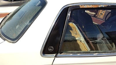 1989 Century White Passenger Right Rear Moulding On Quarter Panel Behind Window
