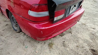 1996-2000 Civic Hx Coupe Rear Bumper Cover Assembly Oem Back Red 5998778