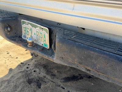 1988-1995 Isuzu Pup Rear Bumper With Mount Brackets Oem Silver 2900037010