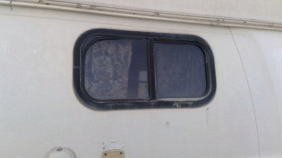 1975-1991 Ford Van E250 Driver Left Rear Quarter Glass Back Side Window Oem