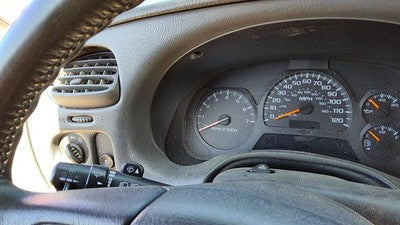 02 03 Trail Blazer Trim Bezel Around Speedometer Dash Surround Panel Dark Pewter