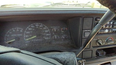 95-96 Silverado 1500 Trim Bezel Around Speedometer Oem Dash Surround Panel Gray