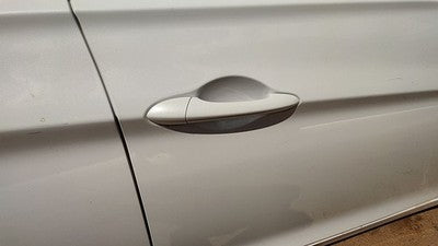 11-14 Sonata Passenger Right Front Outside Door Handle Shimmering White Mica Wj