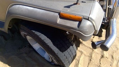 89 Jeep Wrangler Yj Passenger Right Front Fender Flare Oem Wheel Moulding Brown