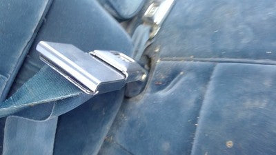 1986 Chevy Caprice Passenger Right Front Seat Belt Buckle Receiver Oem Blue Rb