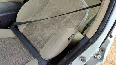 11-15 Hyundai Sonata Driver Left Front Seat Belt Retractor Shoulder Camel Yda