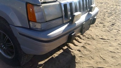 1993-1995 Jeep Grand Cherokee Front Bumper Cover Assembly Oem Silver