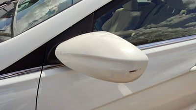 11-15 Sonata Driver Left Side Mirror Door Mounted Shimmering White Mica Wj