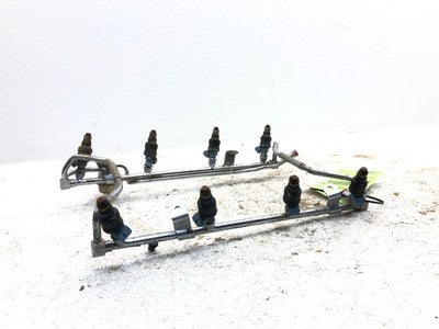 1991-1997 Ford F250 Complete Fuel Rail With Injectors Set Loaded Oem 7.5L 460