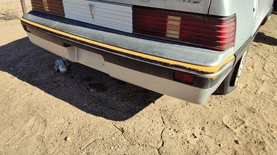 1985-1987 Pontiac Sunbird Rear Bumper Cover Assembly Oem Back Silver 10026826