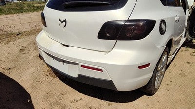 2007-2009 Mazda 3 Rear Bumper Cover Assembly Oem Back White 34K Bap850221ebb