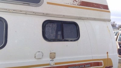 1975-1991 Ford Van E250 Driver Left Rear Quarter Glass Back Side Window Oem