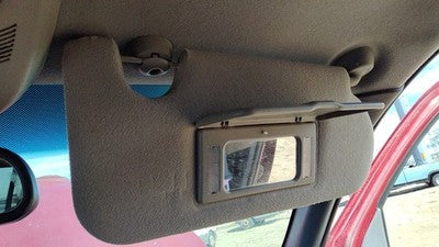 02-04 Chevy Trail Blazer Passenger Right Sun Visor Oem Dark Pewter 922 15194825