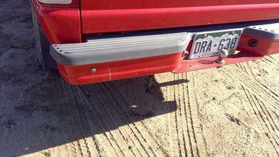 1993-2011 Ford Ranger Rear Step Bumper With Brackets Oem Red Yl5z17906ja