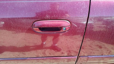 02-09 Chevy Trail Blazer Driver Left Front Outside Door Handle Majestic Red 86U