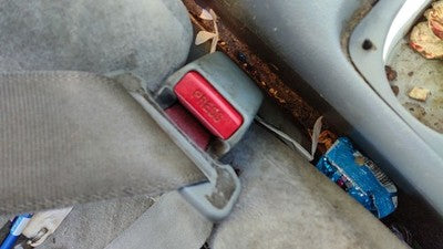 1997 Honda Accord Passenger Right Front Seat Belt Buckle Receiver Oem Gray