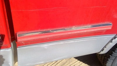 1998 Ford F150 Driver Left Rear Moulding On Quarter Panel Oem Red
