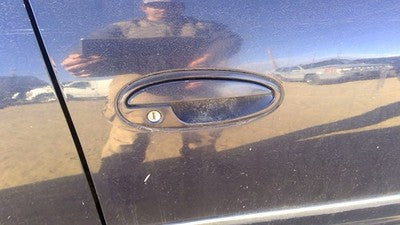 1997-2005 Buick Park Ave Passenger Right Front Outside Door Handle Oem Blue 28U