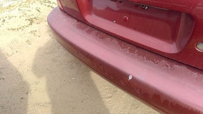 1996-1999 Saturn Sw2 Rear Bumper Cover Assembly Oem Back Red