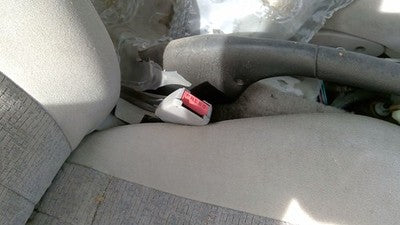 1998 Saturn Sw2 Passenger Right Front Seat Belt Buckle Receiver Oem Gray