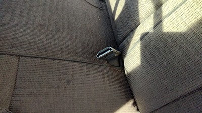 1989 F250 Pickup Driver Left Front Seat Belt Buckle Receiver Oem Gray