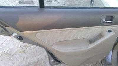 2003-2005 Honda Civic Driver Left Rear Inside Door Trim Panel Only Oem Back Tan