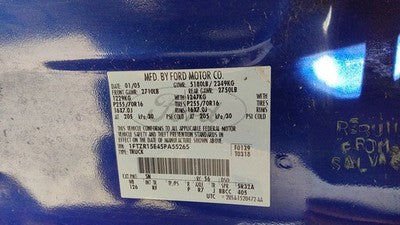 1993-11 Ford Ranger Passenger Right Front Power Window Regulator With Motor Oem