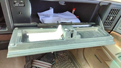 1992 Buick Park Ave Ultra Glove Box Assembly Complete Door With Latch Oem Tan