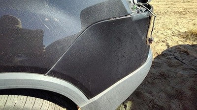 2007-2012 Gmc Acadia Driver Left Rear Bumper Corner End Cap 58U Carbon Black