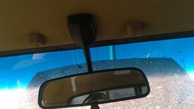 1986 Isuzu Pup Pickup Inside Rear View Mirror Oem Windshield Mounted