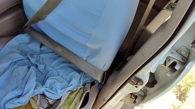 1993 Ford Explorer Driver Left Front Seat Belt Retractor Oem Shoulder Tan