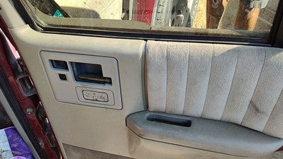 1993 S10 Blazer Passenger Right Rear Inside Door Trim Panel With Switches Back