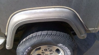 1989 Jeep Wrangler Yj Driver Left Rear Wheel Flare Fender Moulding Brown Oem