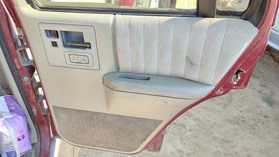 1993 S10 Blazer Passenger Right Rear Inside Door Trim Panel With Switches Back
