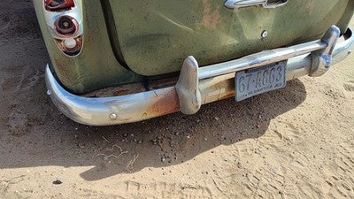1953 Chevy Bel Air 150 Sedan Rear Bumper Assembly With Brackets Oem Chrome
