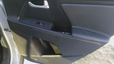 14-16 Sportage Passenger Right Rear Inside Door Trim Panel Only Back Black Wk