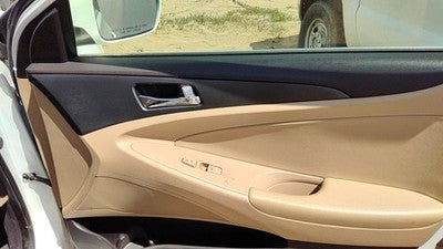 11-14 Sonata Passenger Right Front Inside Door Trim Panel Wth Switches Camel Yda
