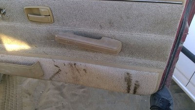 1986 Isuzu Pup Pickup Passenger Right Front Inside Door Trim Panel Only Brown