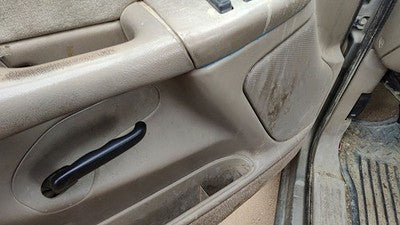 01-02 Silverado 2500 Driver Front Door Trim Panel With Master Switch Tan 52D