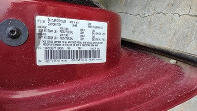2000-2003 Dodge Durango Rear Drive Shaft Oem Back Driveline 5.9l At 52105614aa