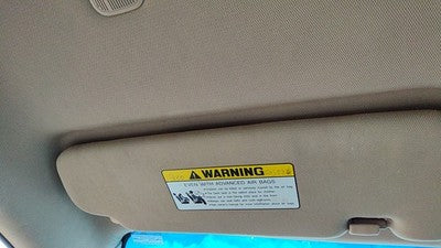 2011-2015 Hyundai Sonata Driver Left Sun Visor Oem Camel Yda 852013Q021tx