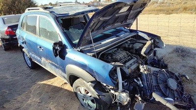 2005-2009 Hyundai Tucson Driver Left Rear Power Window Regulator With Motor Back