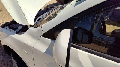 2007-2009 Mazda 3 Driver Left Side Mirror Door Mounted Oem White 34K