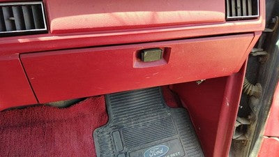 1983 Ford F150 Glove Box Assembly Complete Door With Latch Oem Red